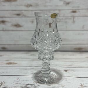 Block Crystal Hurricane Lamp NIB